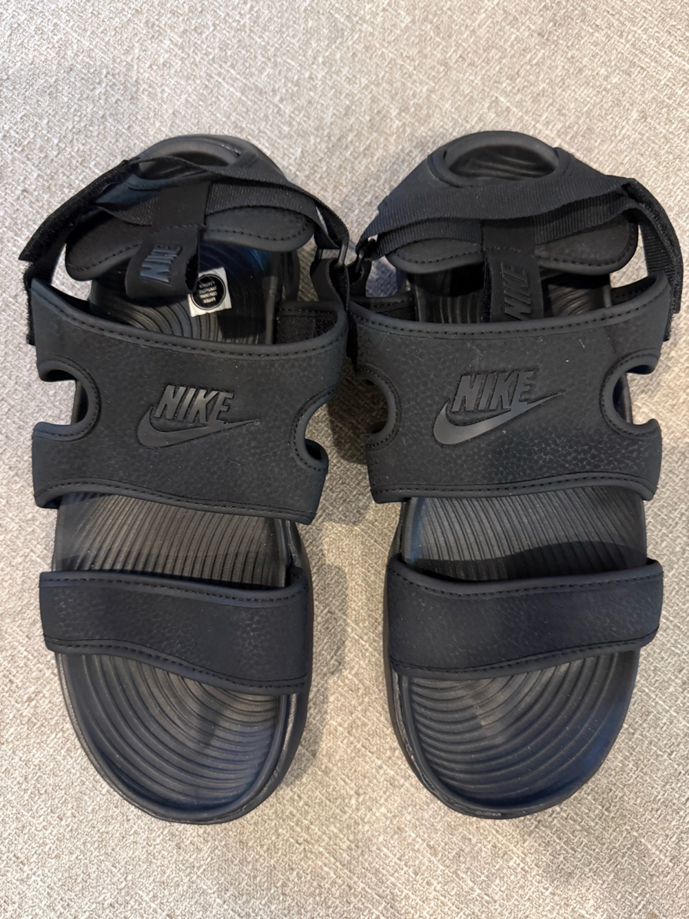Nike Canyon Sandals Womens 9 Black Adjustable Sport Hiking Comfort Sandals